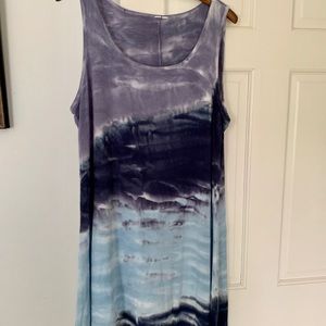 Tie died tank dress